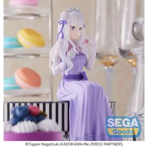 Pvc figurine Sega Re: Zero Starting Life in Another World Perching Emilia image-5