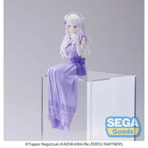Pvc figurine Sega Re: Zero Starting Life in Another World Perching Emilia image-6