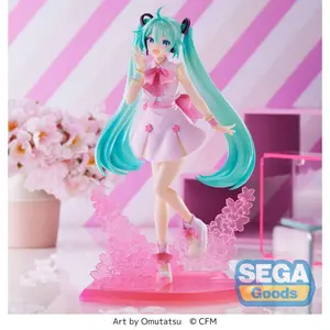 Figurine Sega PVC Luminasta Sakura Miku Omutatsu Ver image-1