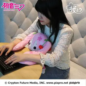 Children's plush toy Sega Hatsune Miku Pillowgurumi  Sakura image-5