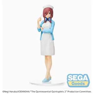 Pvc figurine Sega The Quintessential Quintuplets Spm Miku Nakano Nurse Ver image-0