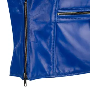 Motorcykeljakke i læder til kvinder Segura Curve image-2