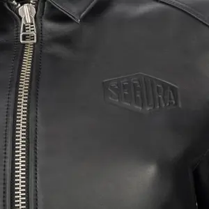 Casaco de motociclista de couro para mulheres Segura Bogart image-1