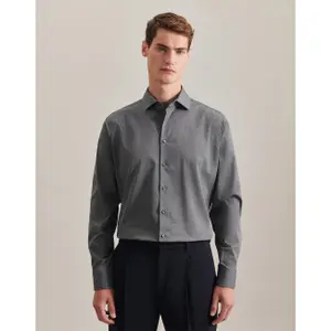 Long sleeve shirt Seidensticker Shaped Fit Business Kent image-1