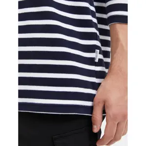 Hosszú ujjú kereknyakú póló Selected Briac Stripe image-5