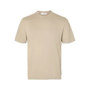 T-shirt de malha de linho Selected Berg image-0