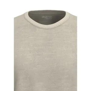 T-shirt de pescoço redondo Selected Aspen Slub image-1