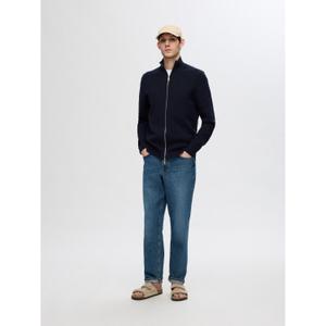 Knitted zip sweater Selected Dane image-1