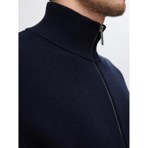 Knitted zip sweater Selected Dane image-4