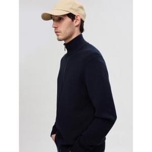 Knitted zip sweater Selected Dane image-3