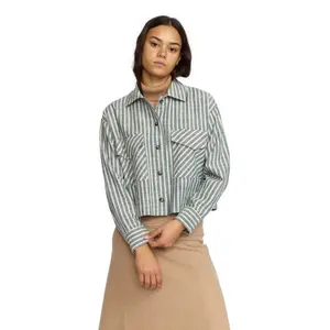 Striped Crop Top Women Selfhood image-0