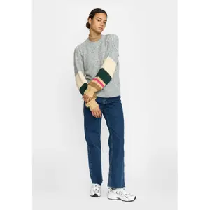 Woman sweater Selfhood Striped Soft image-1