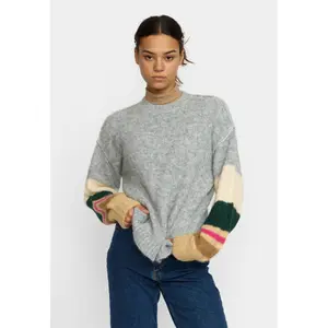 Woman sweater Selfhood Striped Soft image-2