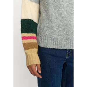 Woman sweater Selfhood Striped Soft image-4