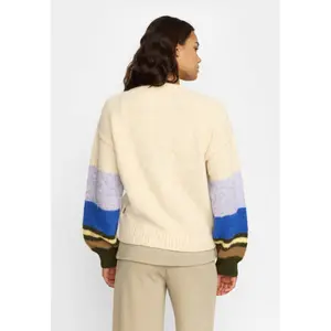 Woman sweater Selfhood Striped Soft image-2