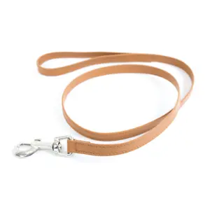Correa para perro de cuero liso Sellerie Canine Vendéenne