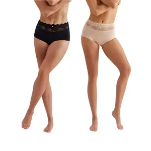 Women's high-waisted panties Selmark Essential (x2) image-0