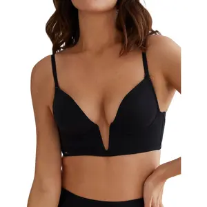 Moulded bra with plunge for women Selmark Curves image-2