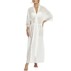 Long sleeve nightdress for women Selmark Penelope Mariage image-0