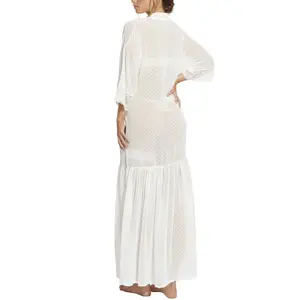 Long sleeve nightdress for women Selmark Penelope Mariage image-1
