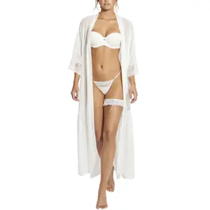 Long sleeve nightdress for women Selmark Penelope Mariage image-2