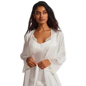Long sleeve nightdress for women Selmark Matilda Mariage image-3