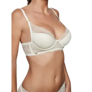 Moulded bra with plunge for women Selmark Agatha Mariage image-2