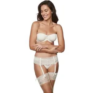 Moulded underwired bandeau bra for women Selmark Agatha image-4