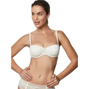 Moulded underwired bandeau bra for women Selmark Agatha image-2