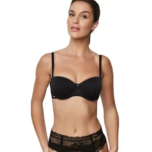 Moulded underwired bandeau bra for women Selmark Agatha image-1