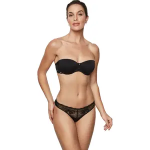 Moulded underwired bandeau bra for women Selmark Agatha image-2