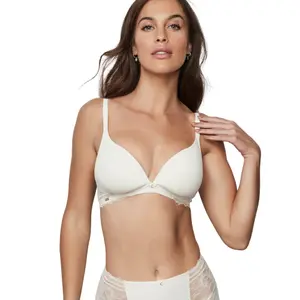Soutien-gorge décolleté profond préformé sans armatures femme Selmark Agatha Mariage image-1