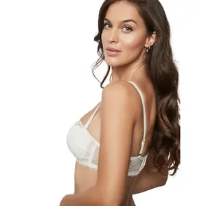 Soutien-gorge bandeau bustier femme Selmark Agatha Mariage image-4