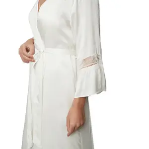 Long sleeve nightdress for women Selmark Agatha Mariage image-4