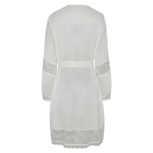 Damen Nachthemd mit langen Ärmeln aus Satin Selmark Agatha Mariage image-5