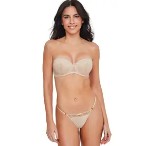 Soutien-gorge bandeau push-up donna Selmark Manuela Mariage image-3