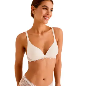 Reggiseno scollato profondo preformato senza stecche donna Selmark Manuela Mariage image-3