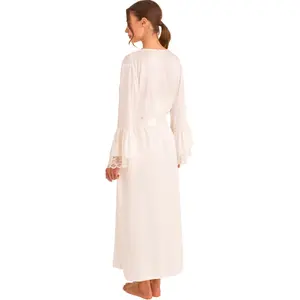 Lange Damenbademantel Selmark Manuela Mariage image-1