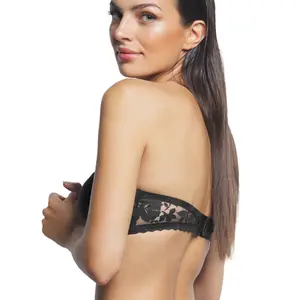 Soutien-gorge bandeau préformé armaturé femme Selmark Gabrielle image-3