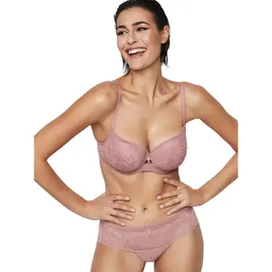 Biustonosz z koronkowym wzmocnieniem dla kobiet Selmark Malitzia Mariage image-1