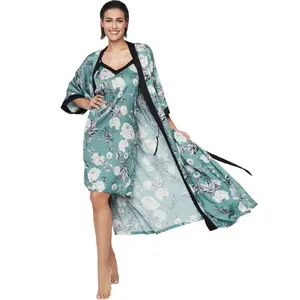 Long sleeve nightdress for women Selmark Malitzia image-3