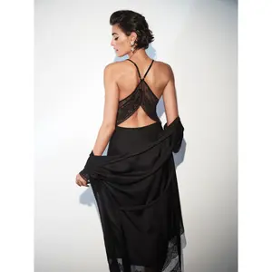 Long sleeve nightdress for women Selmark Aurum image-5