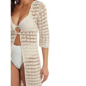 Kvinnors strandkimono med trekvartärmar Selmark Complementos image-3