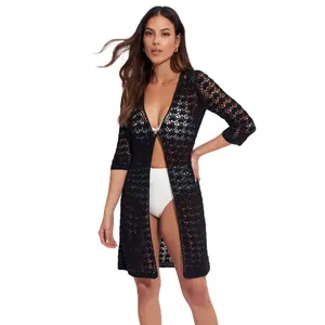 Kvinnors strandkimono med trekvartärmar Selmark Complementos image-0