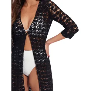 Kvinnors strandkimono med trekvartärmar Selmark Complementos image-2