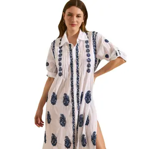 Blouse jurk lange mouwen driekwart vrouw Selmark Complementos image-3