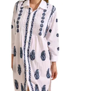 Blouse jurk lange mouwen driekwart vrouw Selmark Complementos image-4