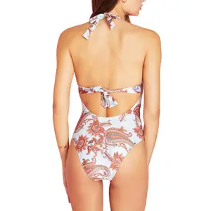 Maillot de bain 1 pièce pièce triangle femme Selmark Ibiza image-1