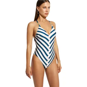 Baddräkt med formad triangel och flera positioner för kvinnor Selmark SanFrancisco image-2