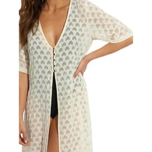 Zomer strand tuniek met lange mouwen voor dames Selmark Sicilia image-2